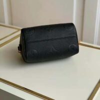 Louis Vuitton LV Unisex Speedy Bandoulière 20 Black Embossed Grained Cowhide Leather