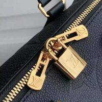 Louis Vuitton LV Unisex Speedy Bandoulière 20 Black Embossed Grained Cowhide Leather