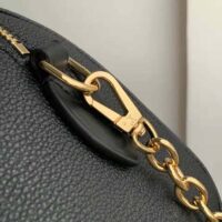 Louis Vuitton LV Unisex Speedy Bandoulière 20 Black Embossed Grained Cowhide Leather