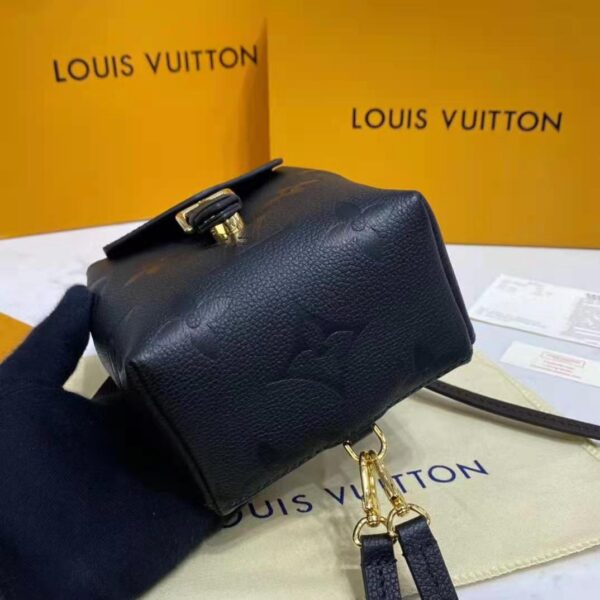 Louis Vuitton LV Unisex Tiny Backpack Black Monogram Empreinte Embossed Supple Grained Cowhide (7)