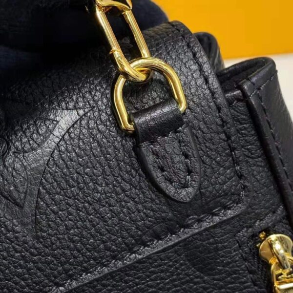 Louis Vuitton LV Unisex Tiny Backpack Black Monogram Empreinte Embossed Supple Grained Cowhide (9)