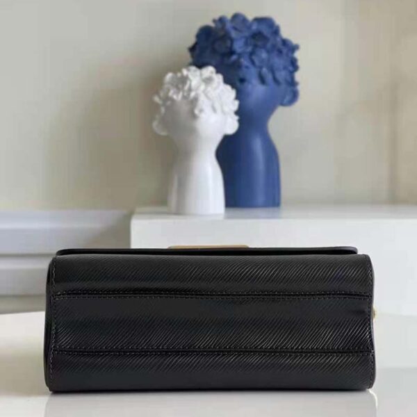 Louis Vuitton LV Unisex Twist MM Handbag Black Epi Grained Leather (2)