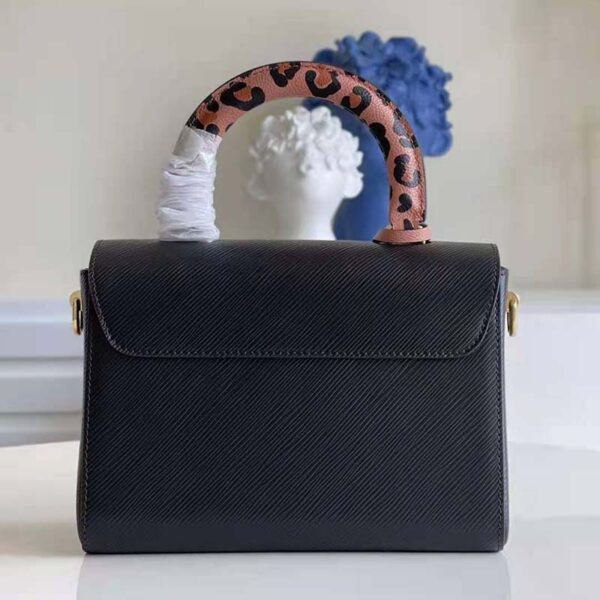 Louis Vuitton LV Unisex Twist MM Handbag Black Epi Grained Leather (3)