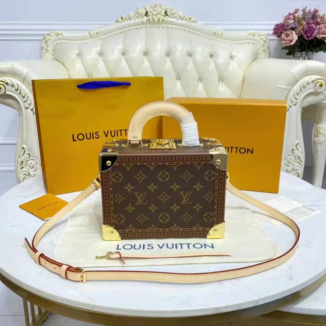 Louis Vuitton LV Valisette Tresor new Dark brown Leather ref