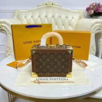 Louis Vuitton LV Unisex Valisette Trésor Monogram Coated Canvas