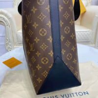 Louis Vuitton LV Unisex WeekEnd Tote GM Monogram Macassar Coated Canvas Cowhide Leather