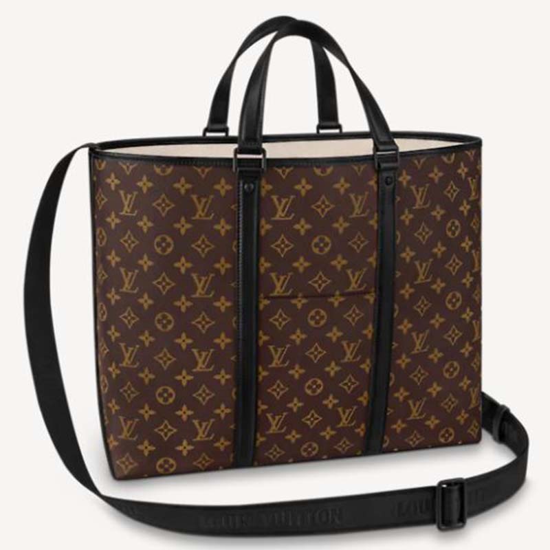 LOUIS VUITTON Monogram Macassar Weekend Tote GM 868488