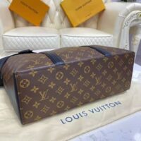 Louis Vuitton LV Unisex WeekEnd Tote PM Monogram Macassar Coated Canvas Cowhide Leather