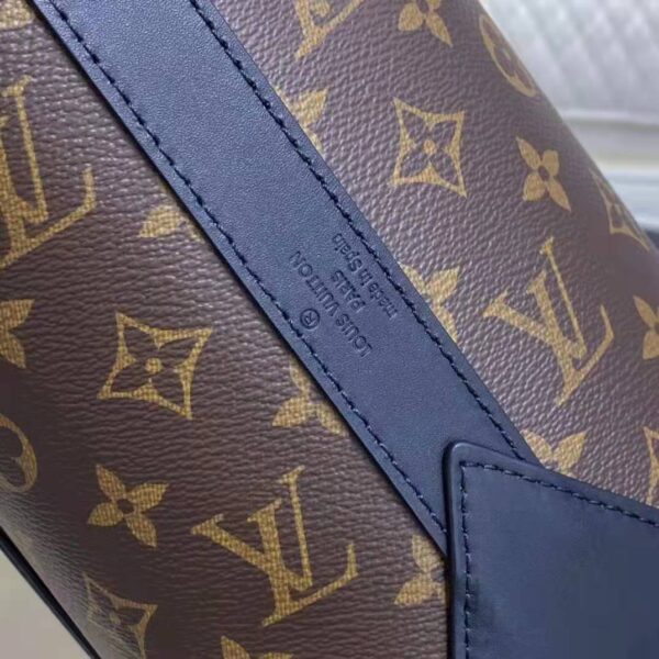 Louis Vuitton LV Unisex WeekEnd Tote PM Monogram Macassar Coated Canvas Cowhide Leather (8)