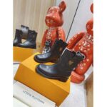 Louis Vuitton LV Women Downtown Ankle Boot Black Embossed Calf Leather 3 cm Heel - immagine 4