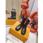 Louis Vuitton LV Women Downtown Ankle Boot Black Embossed Calf Leather 3 cm Heel - immagine 6