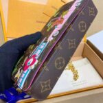 Louis Vuitton LV Women Félicie Pochette Fuchsia Pink Monogram Coated Canvas - Image 6