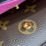 Louis Vuitton LV Women Félicie Pochette Fuchsia Pink Monogram Coated Canvas - Image 8