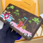 Louis Vuitton LV Women Félicie Pochette Fuchsia Pink Monogram Coated Canvas - Image 3