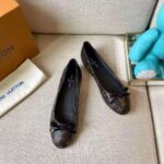 Louis Vuitton LV Women Joy Ballerina Black Patent Monogram Canvas Lambskin - Image 2