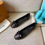 Louis Vuitton LV Women Joy Ballerina Black Patent Monogram Canvas Lambskin - Image 4