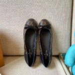 Louis Vuitton LV Women Joy Ballerina Black Patent Monogram Canvas Lambskin - Image 3