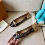 Louis Vuitton LV Women Joy Ballerina Gold Patent Monogram Canvas Metallic Lambskin - Bild 8