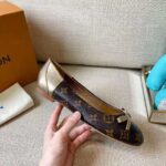 Louis Vuitton LV Women Joy Ballerina Gold Patent Monogram Canvas Metallic Lambskin - Bild 10