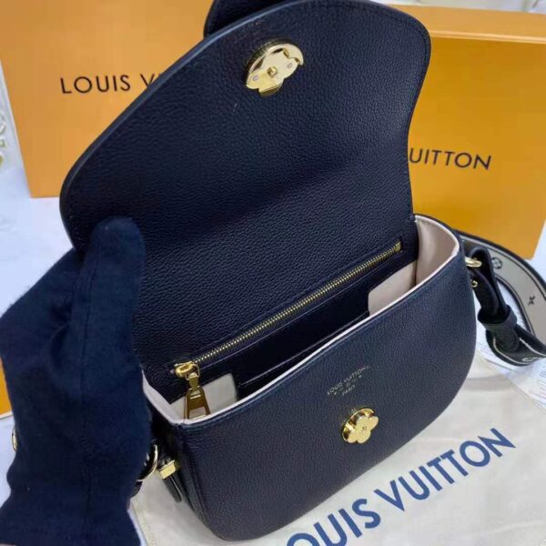 Louis Vuitton LV Women LV Pont 9 Soft MM Noir Crème Grained Calfskin Smooth Cowhide (15)