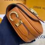 Louis Vuitton LV Women LV Pont 9 Soft MM Sienne Dorée Mocaccino Grained Calfskin Smooth Cowhide – Image 7