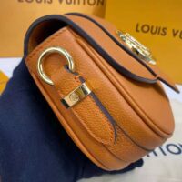 Louis Vuitton LV Women LV Pont 9 Soft MM Sienne Dorée Mocaccino Grained Calfskin Smooth Cowhide