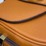 Louis Vuitton LV Women LV Pont 9 Soft MM Sienne Dorée Mocaccino Grained Calfskin Smooth Cowhide – Image 13