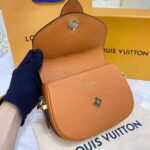 Louis Vuitton LV Women LV Pont 9 Soft MM Sienne Dorée Mocaccino Grained Calfskin Smooth Cowhide – Image 8