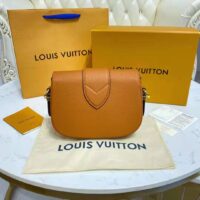 Louis Vuitton LV Women LV Pont 9 Soft MM Sienne Dorée Mocaccino Grained Calfskin Smooth Cowhide