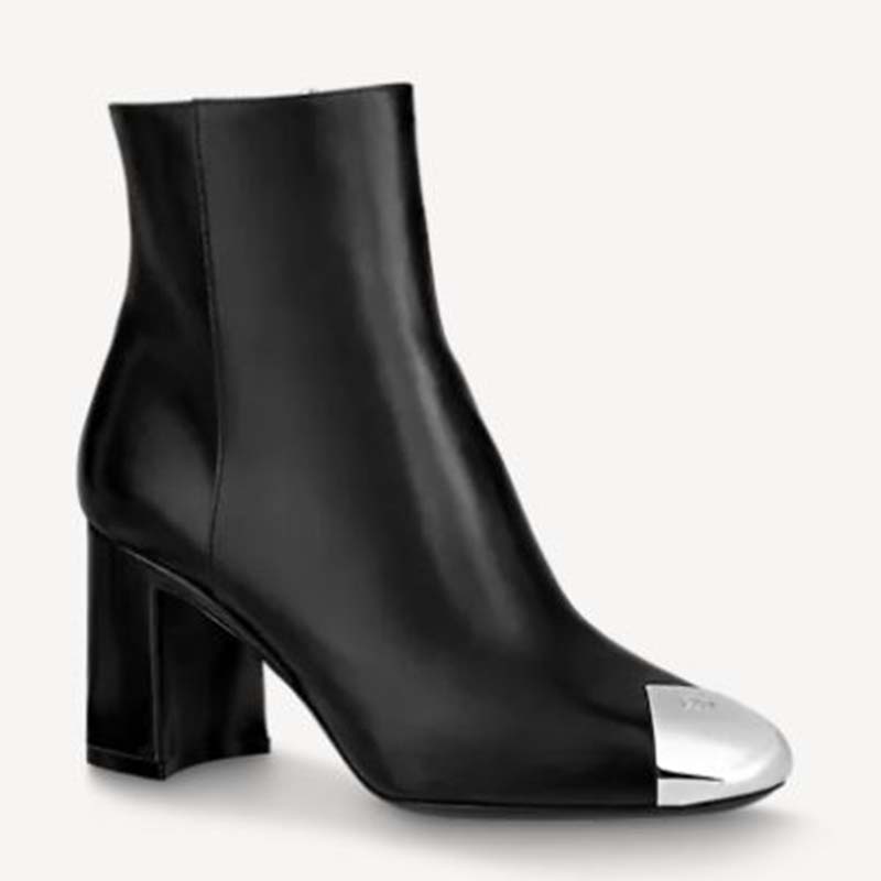 Louis Vuitton Black Ankle Leather Boots ref.419040 - Joli Closet