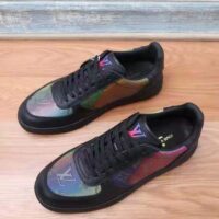 Louis Vuitton LV Women Rivoli Sneaker Black Mix of Materials Rubber Outsole LV Initials