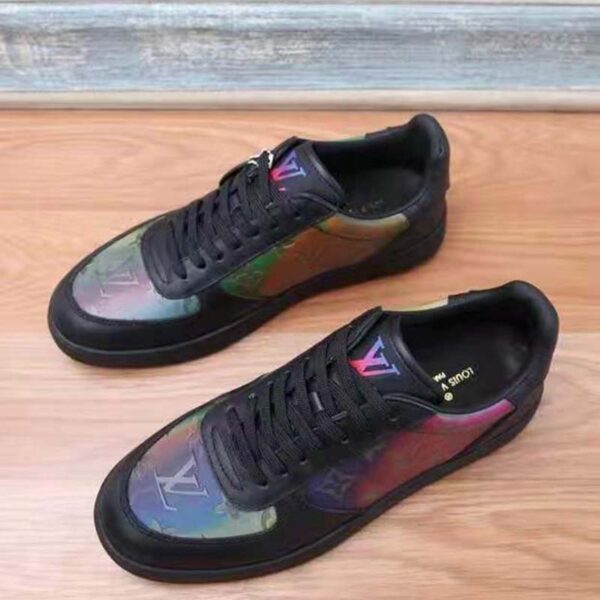 Louis Vuitton LV Women Rivoli Sneaker Black Mix of Materials Rubber Outsole LV Initials (7)