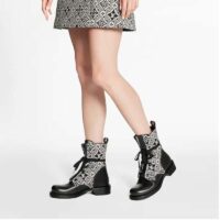 Louis Vuitton LV Women Since 1854 Metropolis Flat Ranger Gray Jacquard Textile Calf Leather