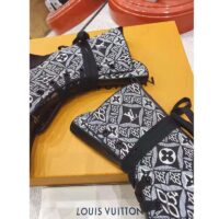 Louis Vuitton LV Women Since 1854 Metropolis Flat Ranger Gray Jacquard Textile Calf Leather