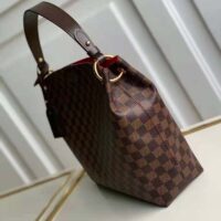 Louis Vuitton Women Graceful PM Hobo Brown Damier Ebene Coated Canvas