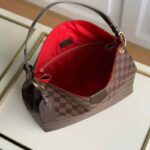 Louis Vuitton Women Graceful PM Hobo Brown Damier Ebene Coated Canvas – Image 6