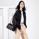 Louis Vuitton Women Speedy Bandoulière 25 Handbag Black Beige Embossed Grained Cowhide Leather - immagine 12