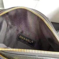 Chanel CC Bumbag Waist Pack Pocket Aged Calfskin Leather-Black