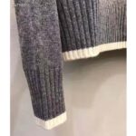 Dior CD Men Christian Dior Atelier Sweater Gray Wool Jersey - Imagen 8