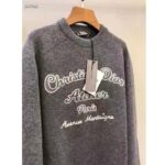 Dior CD Men Christian Dior Atelier Sweater Gray Wool Jersey - Imagen 6
