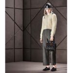 Dior Women Bee Fleece Blouson Ecru Technical Wool Cashmere Knit - Imagen 11