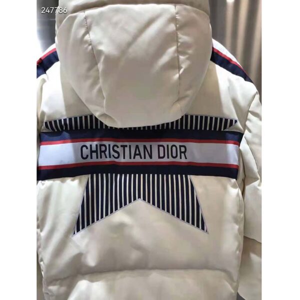 Dior Women Dioralps Hooded Down Jacket White Three-Tone Dior Star (10)