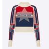 Dior Women Dioralps Stand Collar Sweater Star Wool and Cashmere