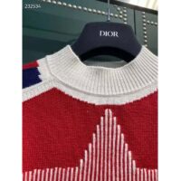 Dior Women Dioralps Stand Collar Sweater Star Wool and Cashmere