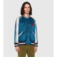 Gucci GG Women Gucci 100 Duchesse Jacket Blue White Duchesse