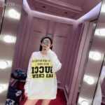 Gucci GG Women Gucci 100 Cotton Sweatshirt Off-Whtie Cotton Oversized Crewneck - Image 7