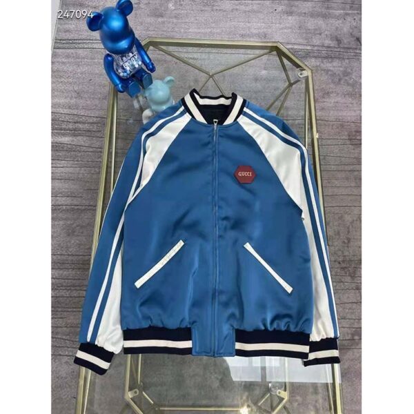 Gucci GG Women Gucci 100 Duchesse Jacket Blue White Duchesse (3)