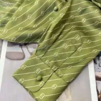 Gucci GG Women Gucci 100 Two-Piece Set Green Silk Interlocking G