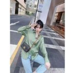 Gucci GG Women Gucci 100 Two-Piece Set Green Silk Interlocking G - Image 13