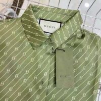 Gucci GG Women Gucci 100 Two-Piece Set Green Silk Interlocking G